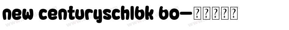 new centuryschlbk bo字体转换